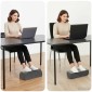 vidaXL Μαξιλάρι Στήριξης Ποδιών Γκρι 42 x 18 x 13 εκ PU Αφρός