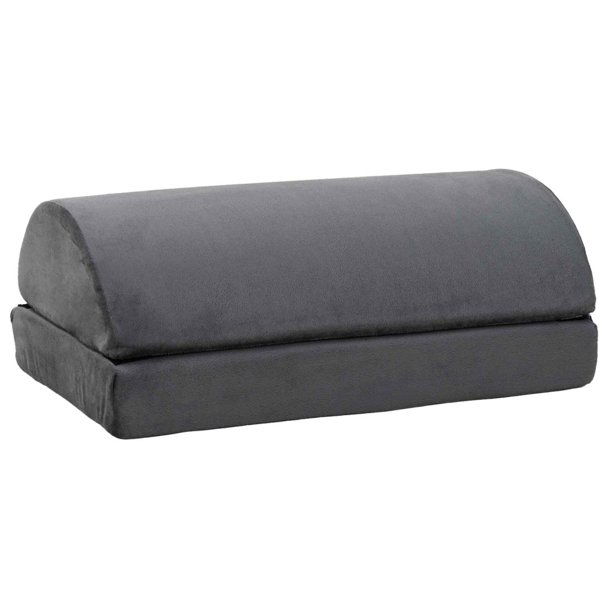 vidaXL Μονόχρωμο Γκρι 44 x 29 x 17 εκ. PU Αφρός
