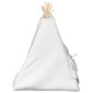 vidaXL Teepee για κατοικίδια με μαξιλάρι Λευκό 40 x 40 x 50 cm