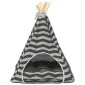 vidaXL Teepee για κατοικίδια με μαξιλάρι 40 x 40 x 50 cm Πολυεστέρας