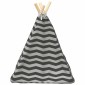 vidaXL Teepee για κατοικίδια με μαξιλάρι 40 x 40 x 50 cm Πολυεστέρας
