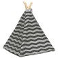 vidaXL Teepee για κατοικίδια με μαξιλάρι 40 x 40 x 50 cm Πολυεστέρας