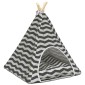 vidaXL Teepee για κατοικίδια με μαξιλάρι 50 x 50 x 60 cm Πολυεστέρας