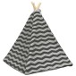 vidaXL Teepee για κατοικίδια με μαξιλάρι 50 x 50 x 60 cm Πολυεστέρας