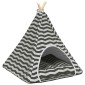 vidaXL Teepee για κατοικίδια με μαξιλάρι 60 x 60 x 70 cm Πολυεστέρας