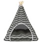 vidaXL Teepee για κατοικίδια με μαξιλάρι 60 x 60 x 70 cm Πολυεστέρας