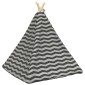 vidaXL Teepee για κατοικίδια με μαξιλάρι 60 x 60 x 70 cm Πολυεστέρας