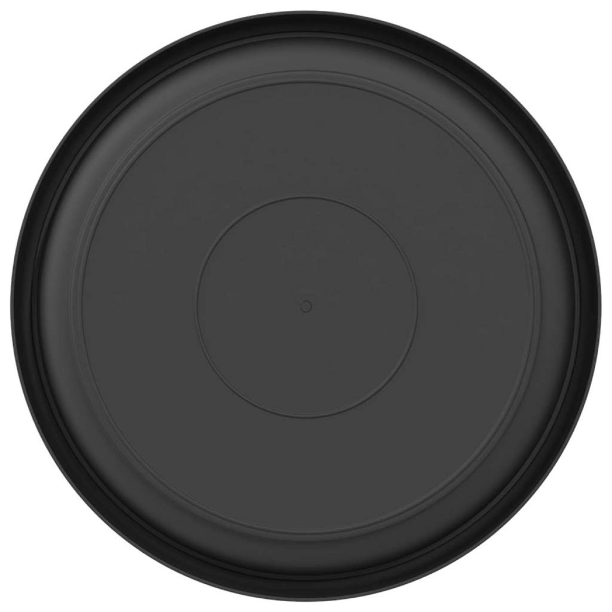 vidaXL Στρογγυλός Δίσκος Λουλουδιών 24 τμχ. Μαύρο Ø 23,5 x 2,5 εκ