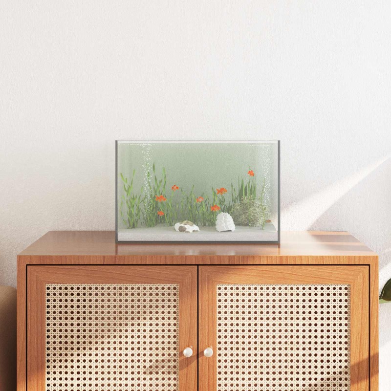 vidaXL Ενυδρείο με αποθήκευση Διαφανές 40 x 25 x 25 εκ. Γυαλί