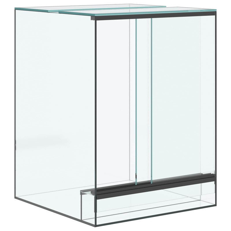vidaXL Terrarium με αποθήκευση Διαφανές 30 x 30 x 40 cm Γυαλί