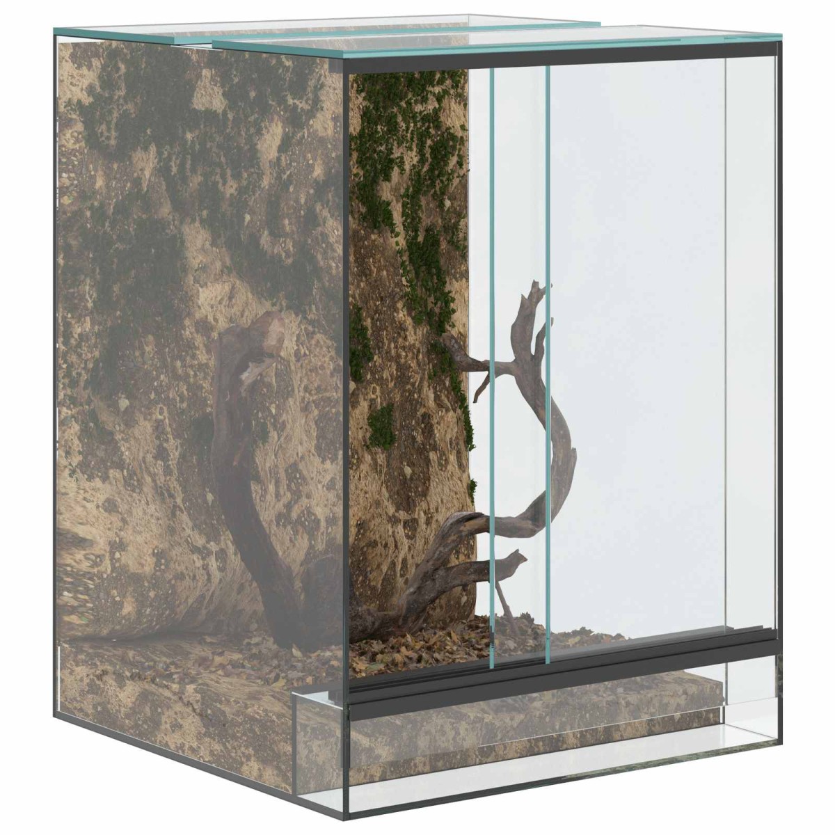 vidaXL Terrarium με αποθήκευση Διαφανές 30 x 30 x 40 cm Γυαλί