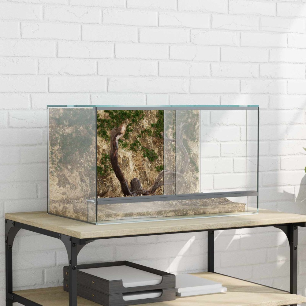 vidaXL Terrarium με αποθήκευση Διαφανές 50 x 30 x 30 εκ. Γυαλί