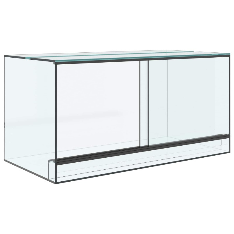 vidaXL Terrarium με αποθήκευση Διαφανές 80 x 40 x 40 cm Γυαλί