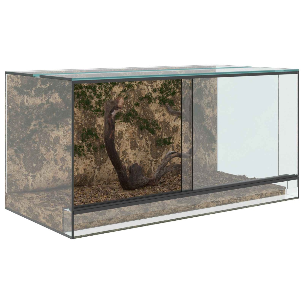 vidaXL Terrarium με αποθήκευση Διαφανές 80 x 40 x 40 cm Γυαλί