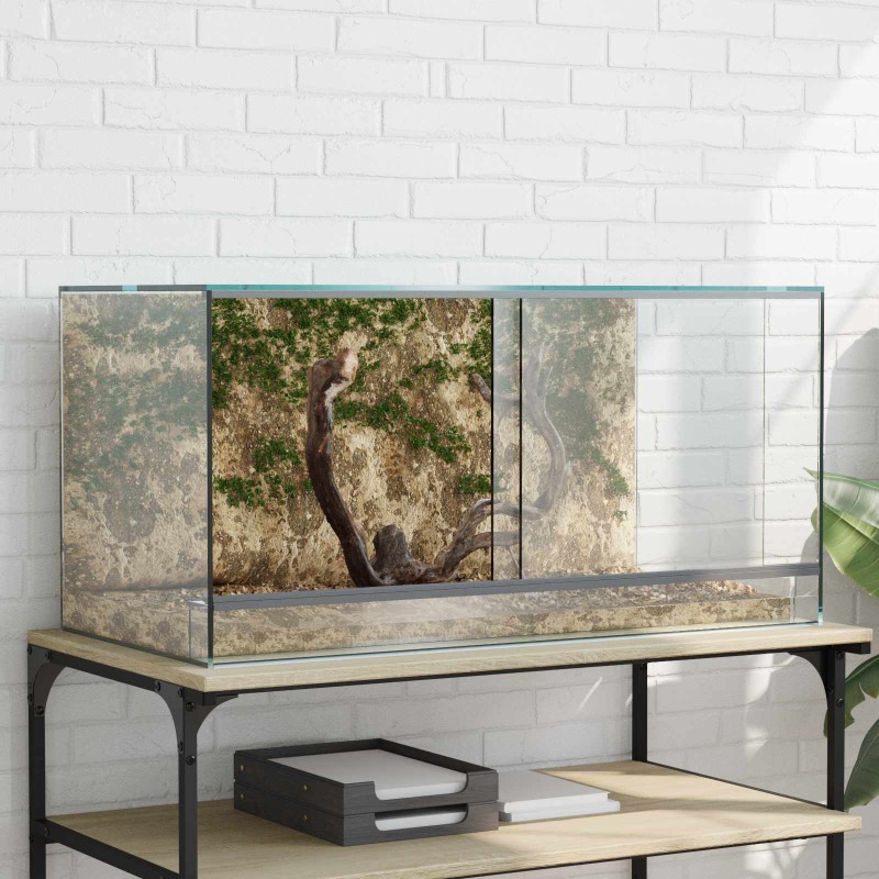 vidaXL Terrarium με αποθήκευση Διαφανές 80 x 40 x 40 cm Γυαλί