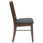 vidaXL Καρέκλες φαγητού 2 τμχ. Στερεό Ξύλο Ραβέντι Ανοιχτό καφέ