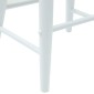 vidaXL Καρέκλες φαγητού 2 τμχ. Στερεό Ξύλο Ραβέντι Λευκό