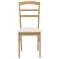 vidaXL Καρέκλα τραπεζαρίας 2 τμχ. Στερεό Ξύλο Ραβέντι