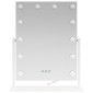 vidaXL Καθρέφτης Vanity LED Λευκό 44 x 10 x 53 εκ Γυαλί και Χάλυβας