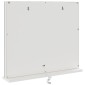 vidaXL Καθρέφτης Vanity LED Λευκό 50 x 10 x 44 εκ Γυαλί και Χάλυβας