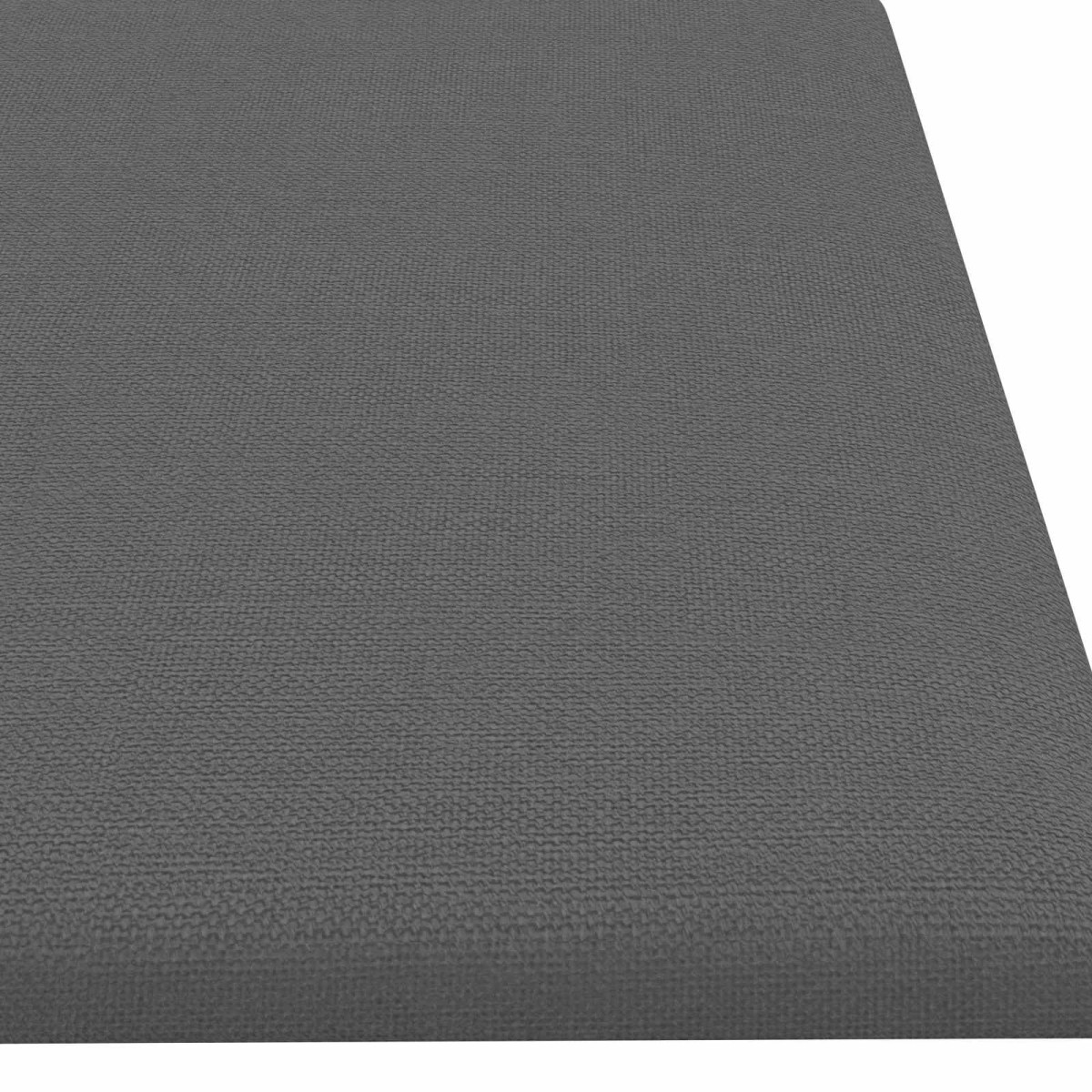 vidaXL Κεφαλάρι Τοίχου 12 τμχ. 60 x 15 cm Ανοιχτό γκρι ύφασμα
