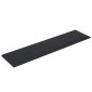 vidaXL Κεφαλάρι Τοίχου 12 τμχ. 60 x 15 cm Μαύρο ύφασμα