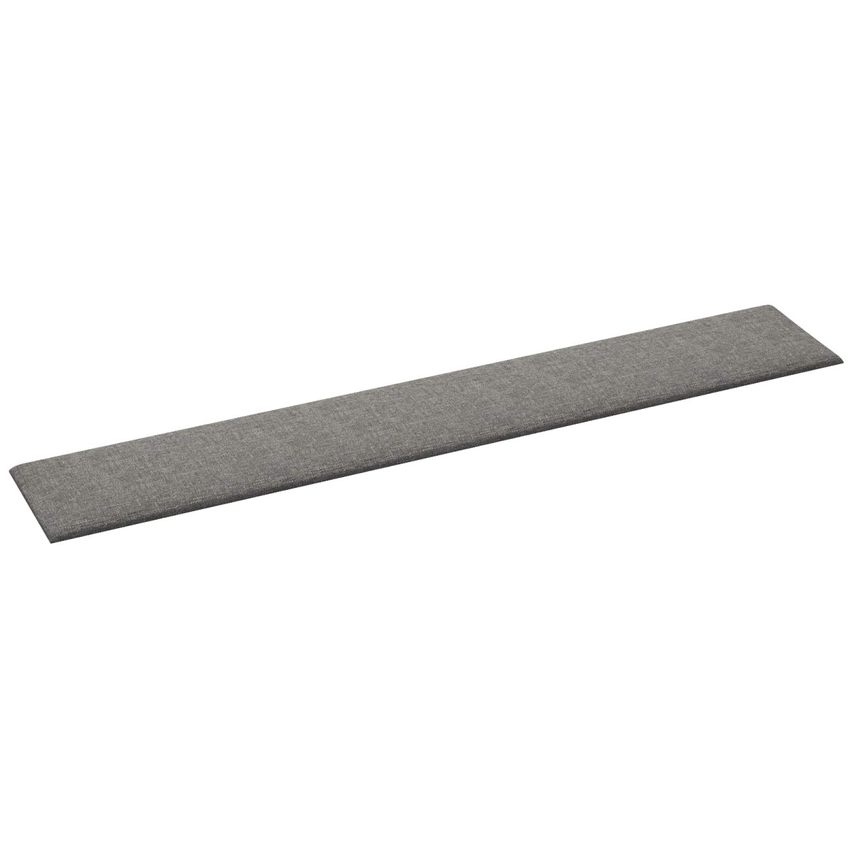 vidaXL Κεφαλάρι Τοίχου 12 τμχ. 90 x 15 cm Ανοιχτό γκρι ύφασμα