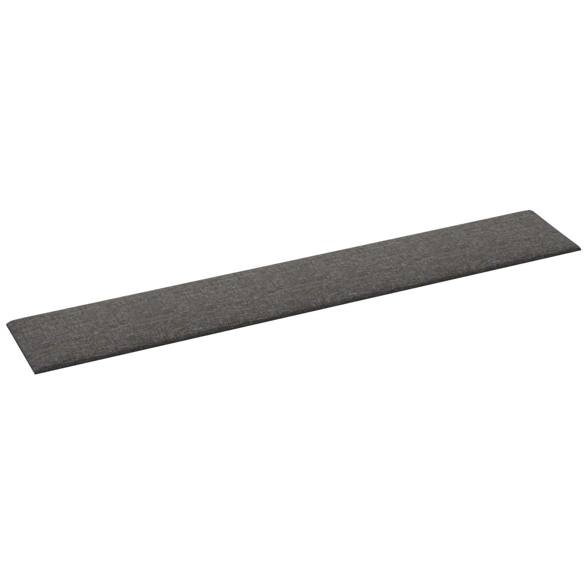 vidaXL Κεφαλάρι Τοίχου 12 τμχ. 90 x 15 cm Σκούρο Γκρι ύφασμα