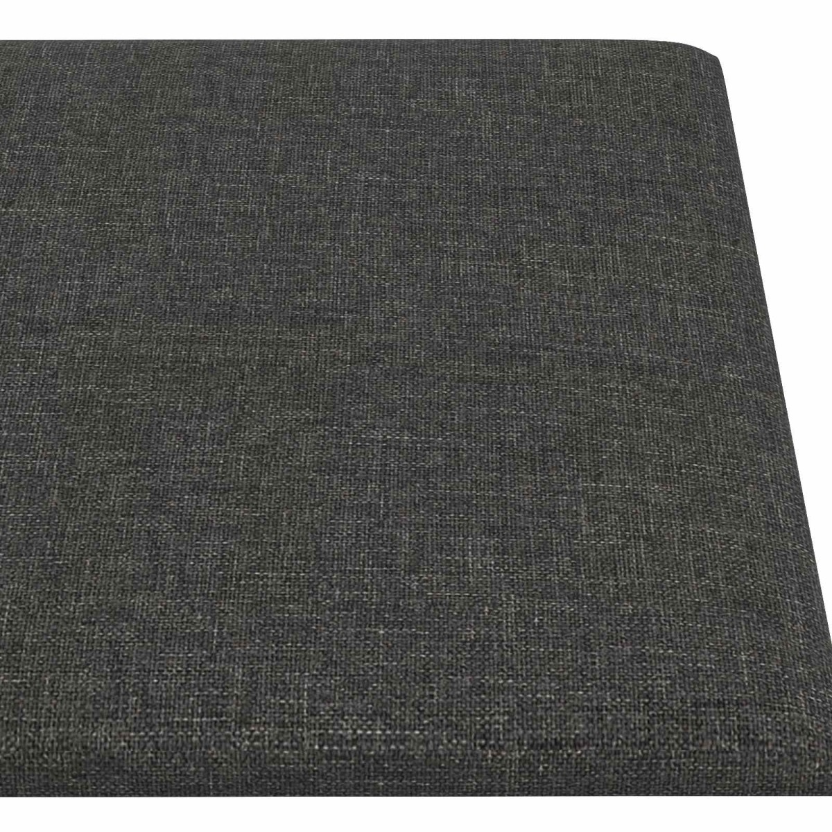 vidaXL Κεφαλάρι Τοίχου 12 τμχ. 90 x 15 cm Σκούρο Γκρι ύφασμα
