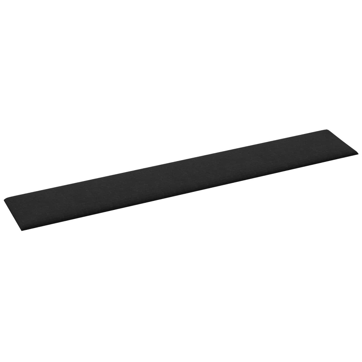 vidaXL Κεφαλάρι Τοίχου 12 τμχ. 90 x 15 cm Μαύρο ύφασμα