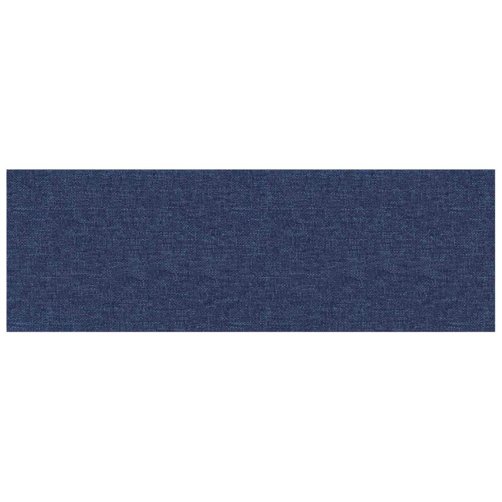 vidaXL Κεφαλάρι Τοίχου 12 τμχ. 90 x 30 cm Μπλε ύφασμα