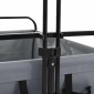vidaXL Αναδιπλούμενο Καρότσι Γκρι 89 x 63 x 96 εκ