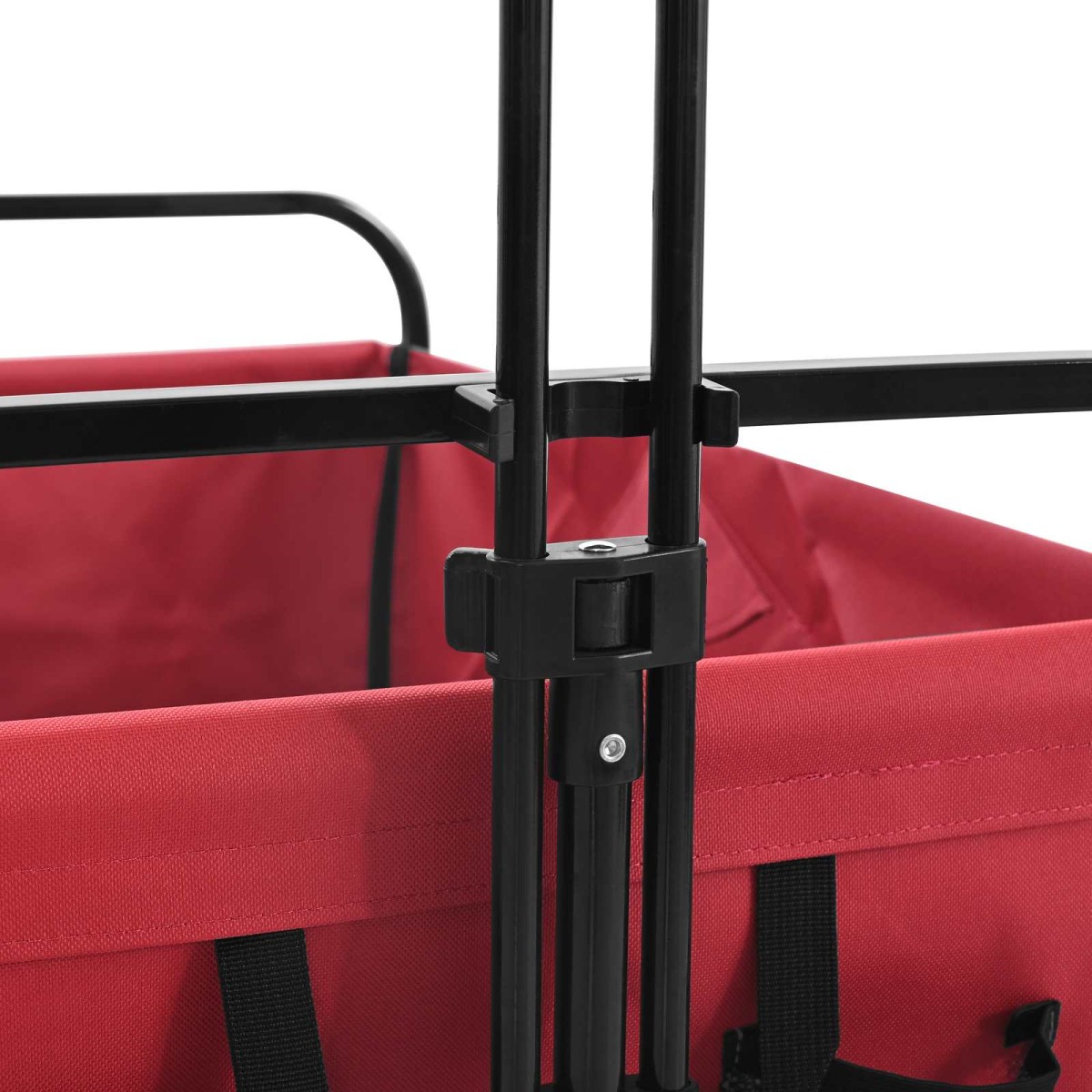 vidaXL Αναδιπλούμενο Καρότσι Κόκκινο 89 x 63 x 96 εκ