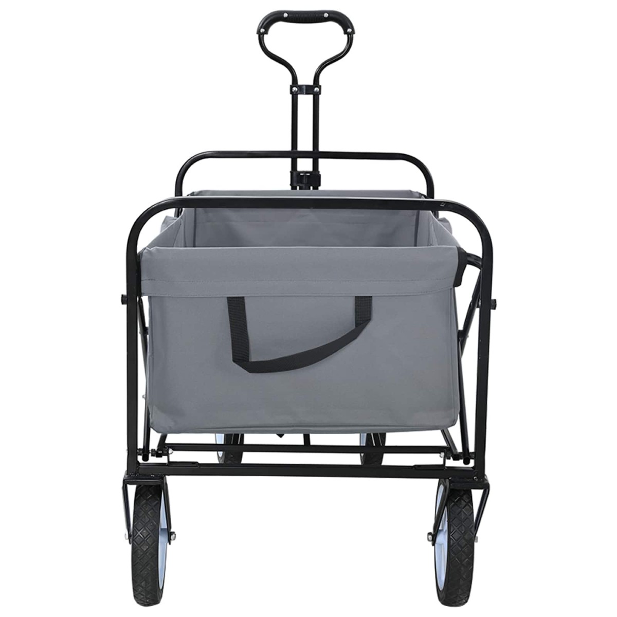 vidaXL Αναδιπλούμενο Τρόλεϊ Χειρός Γκρι 94 x 53 x 99 εκ Ύφασμα Oxford