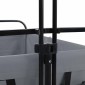 vidaXL Αναδιπλούμενο Τρόλεϊ Χειρός Γκρι 94 x 53 x 99 εκ Ύφασμα Oxford