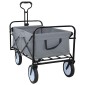 vidaXL Αναδιπλούμενο Τρόλεϊ Χειρός Γκρι 94 x 53 x 99 εκ Ύφασμα Oxford