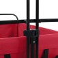 vidaXL Αναδιπλούμενο Τρόλεϊ Χειρός Κόκκινο 94 x 53 x 99 εκ