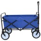vidaXL Αναδιπλούμενο Τρόλεϊ Χειρός Μπλε 94 x 53 x 99 εκ Ύφασμα Oxford