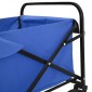 vidaXL Αναδιπλούμενο Τρόλεϊ Χειρός Μπλε 94 x 53 x 99 εκ Ύφασμα Oxford