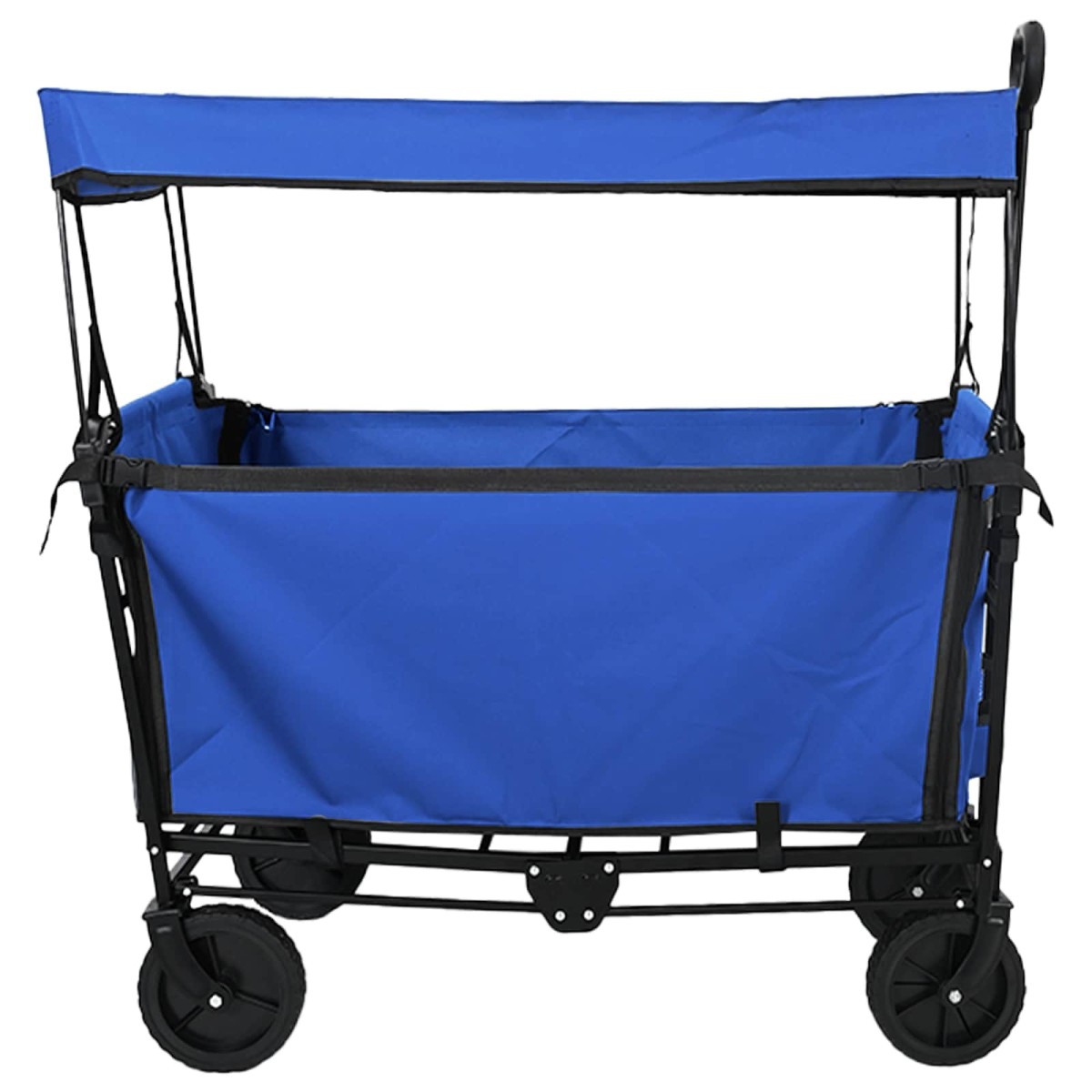 vidaXL Αναδιπλούμενο Τρόλεϊ Χειρός Μαύρο 105 x 56,5 x 116 εκ.