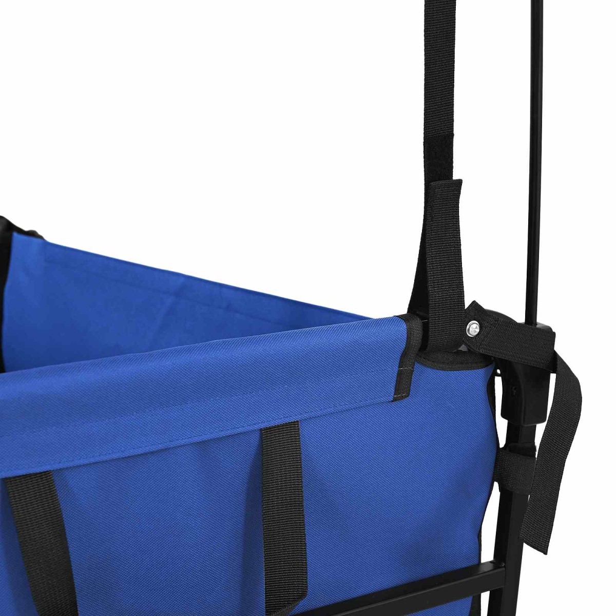 vidaXL Αναδιπλούμενο Τρόλεϊ Χειρός Μαύρο 105 x 56,5 x 116 εκ.