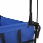 vidaXL Αναδιπλούμενο Τρόλεϊ Χειρός Μαύρο 105 x 56,5 x 116 εκ.