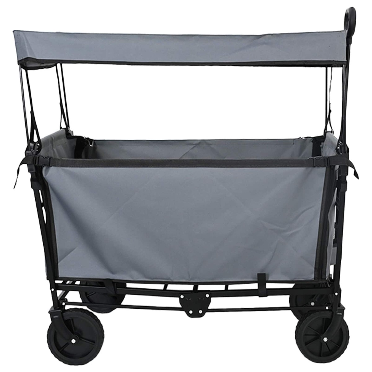 vidaXL Αναδιπλούμενο Τρόλεϊ Χειρός Γκρι 105 x 56,5 x 116 εκ.