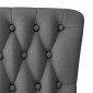vidaXL Καναπέ με κουβέρτα Σκούρο Γκρι 56,5 x 70 x 110 εκ ύφασμα