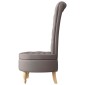 vidaXL Καναπέ με κουβέρτα Taupe 56,5 x 70 x 110 εκ ύφασμα