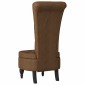 vidaXL Καναπέ με κουβέρτα Καφέ 56,5 x 70 x 110 εκ