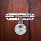 vidaXL Κλειδώματα Discus με Κλειδιά 6 τμχ. Ασημί 8 x 2.8 x 8 εκ