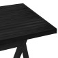 vidaXL Τραπεζαρία NOAIN 160 cm Μασίφ Ξύλο Πεύκου Μαύρο Ορθογώνιος