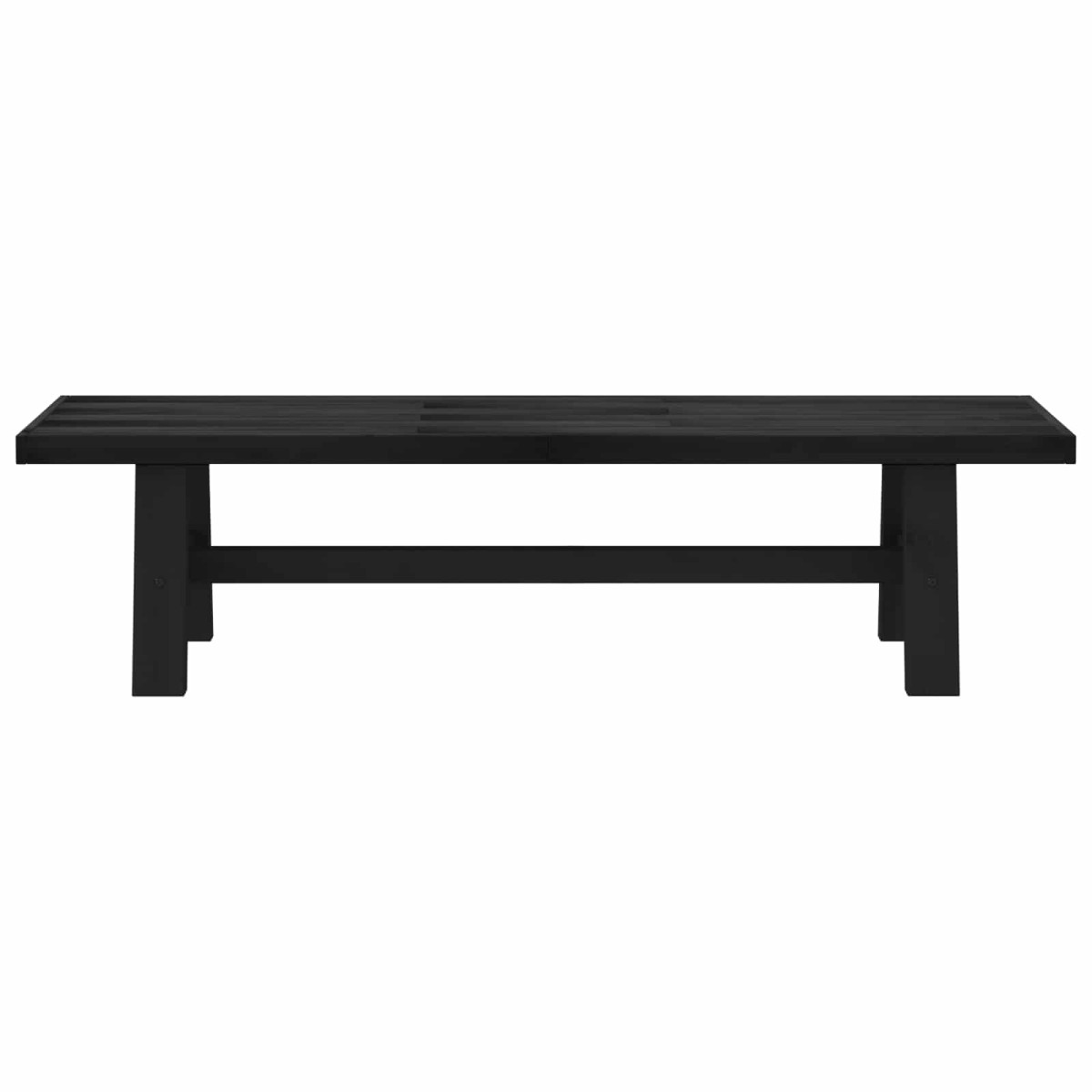 vidaXL Καθιστικό Σαλονιού NOAIN 180 x 41 x 45 εκ Στερεό πεύκο Μαύρο