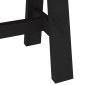 vidaXL Καθιστικό Σαλονιού NOAIN 180 x 41 x 45 εκ Στερεό πεύκο Μαύρο
